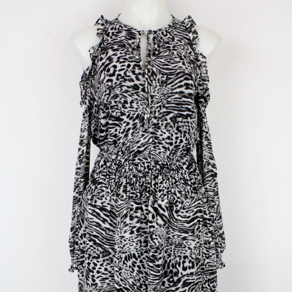Michael Kors Dresses & Skirts - Michael Kors Black & Grey Print Dress Size Small